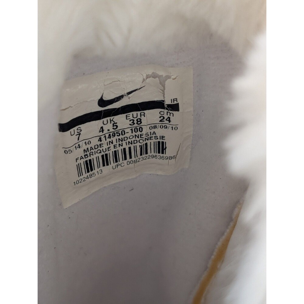 Nike Apres Ski Knee High Snow Boots White Silver 414950-100 Women's Size 7 - Picture 13 of 16